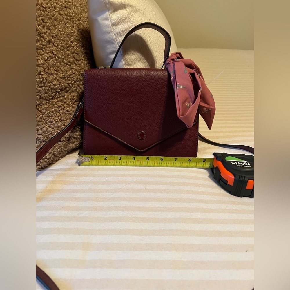 Steve Madden Bjill Top Handle Maroon Purse - Picture 8 of 11
